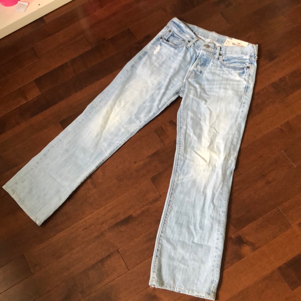 mens hollister blue jeans